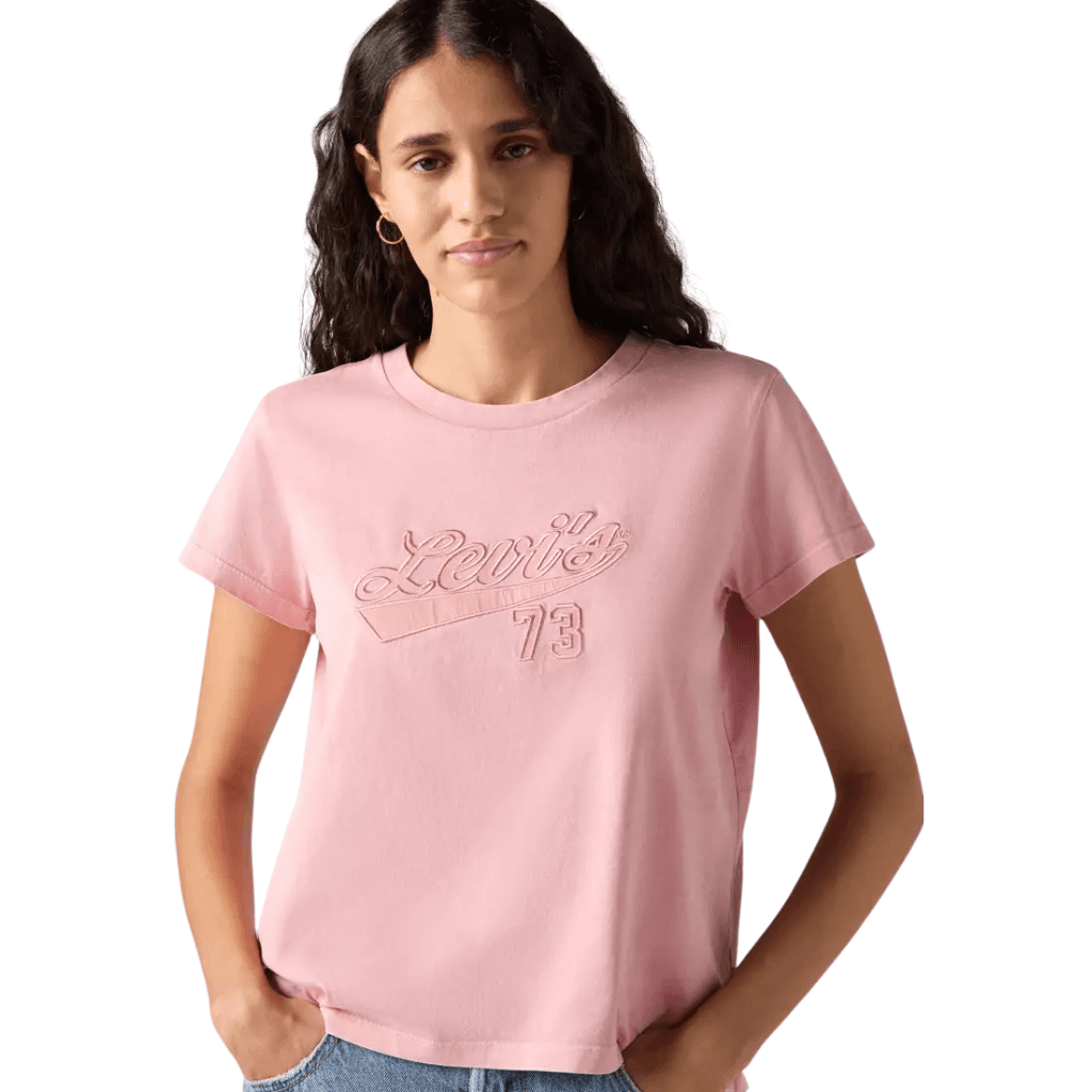 Levi's Graphic Boxy T-Shirt Satin Script Blush