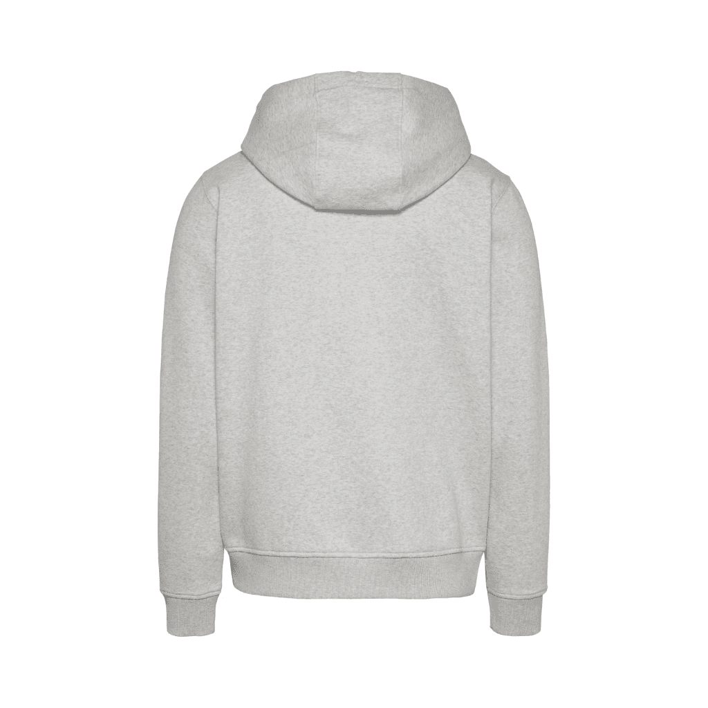 Tommy Jeans Regular S Flag Zip-Thru Hoody Silver Grey Heather