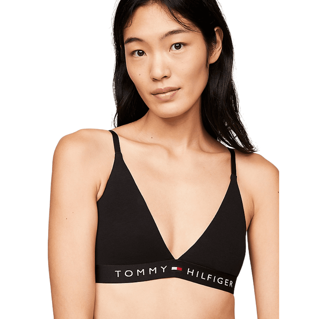 Tommy Hilfiger Unlined Triangle Bralette Black