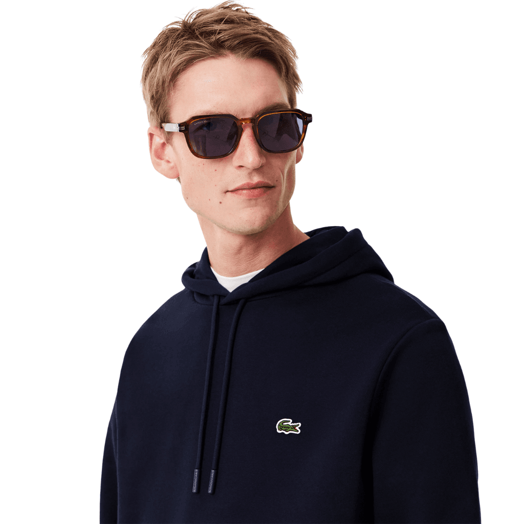 Lacoste Classic Fit Fleece Hoodie Navy Blue