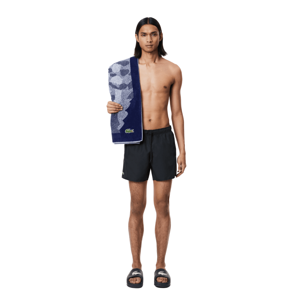 Lacoste Monochrome Swim Shorts Black/Green
