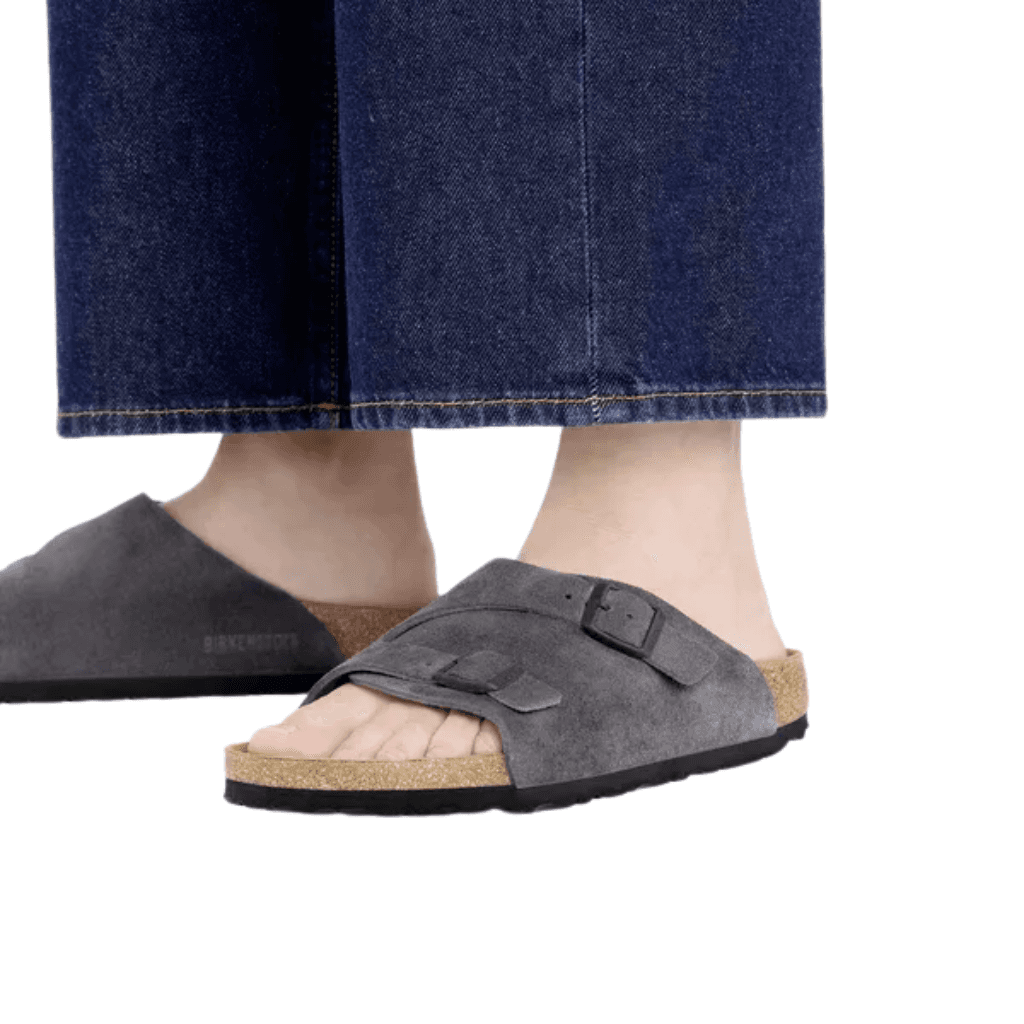 Birkenstock Zurich Suede Leather Velvet Grey Regular