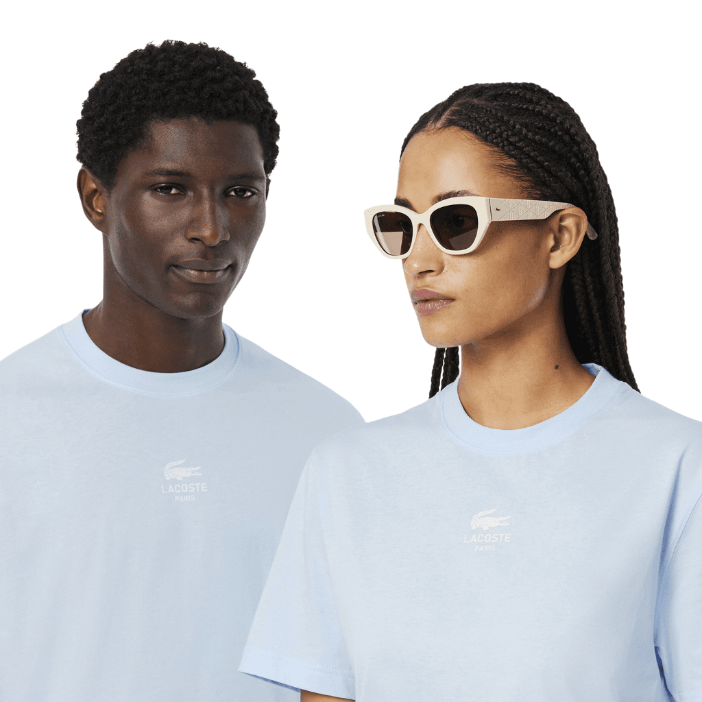 Lacoste Signature Brand Print Cotton T-Shirt Rill