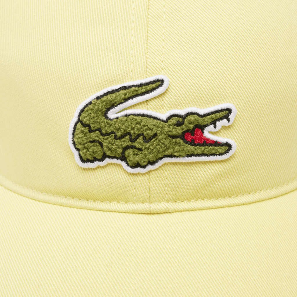 Lacoste Adjustable Cotton Hat Yellow