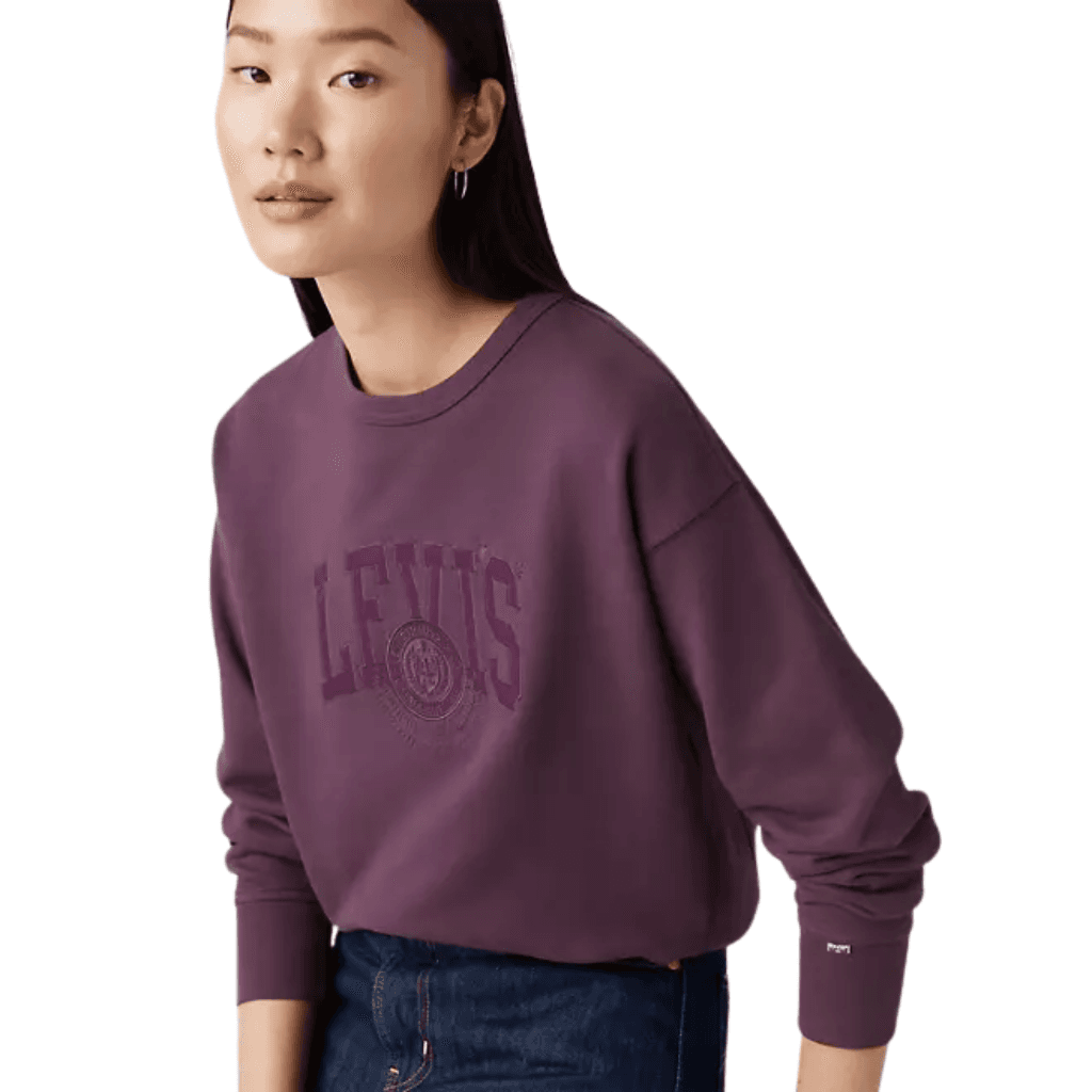 Levi's Graphic Heritage Crewneck Gd Plum Perfect