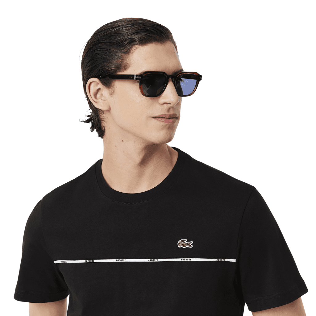 Lacoste Trim Jersey T-Shirt Black