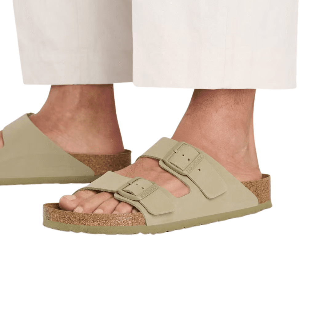 Birkenstock Arizona Birko- Flor Faded Khaki Regular