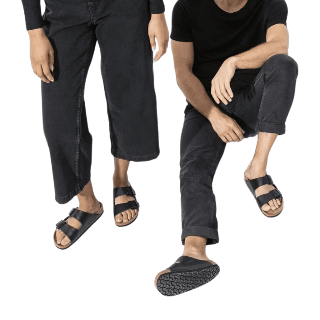 Birkenstock Arizona Natural Leather Black Regular