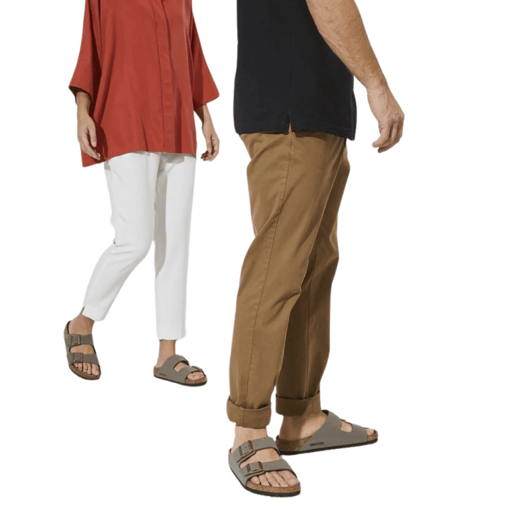 Birkenstock Arizona Birko- Flor Birkibuc Stone Regular