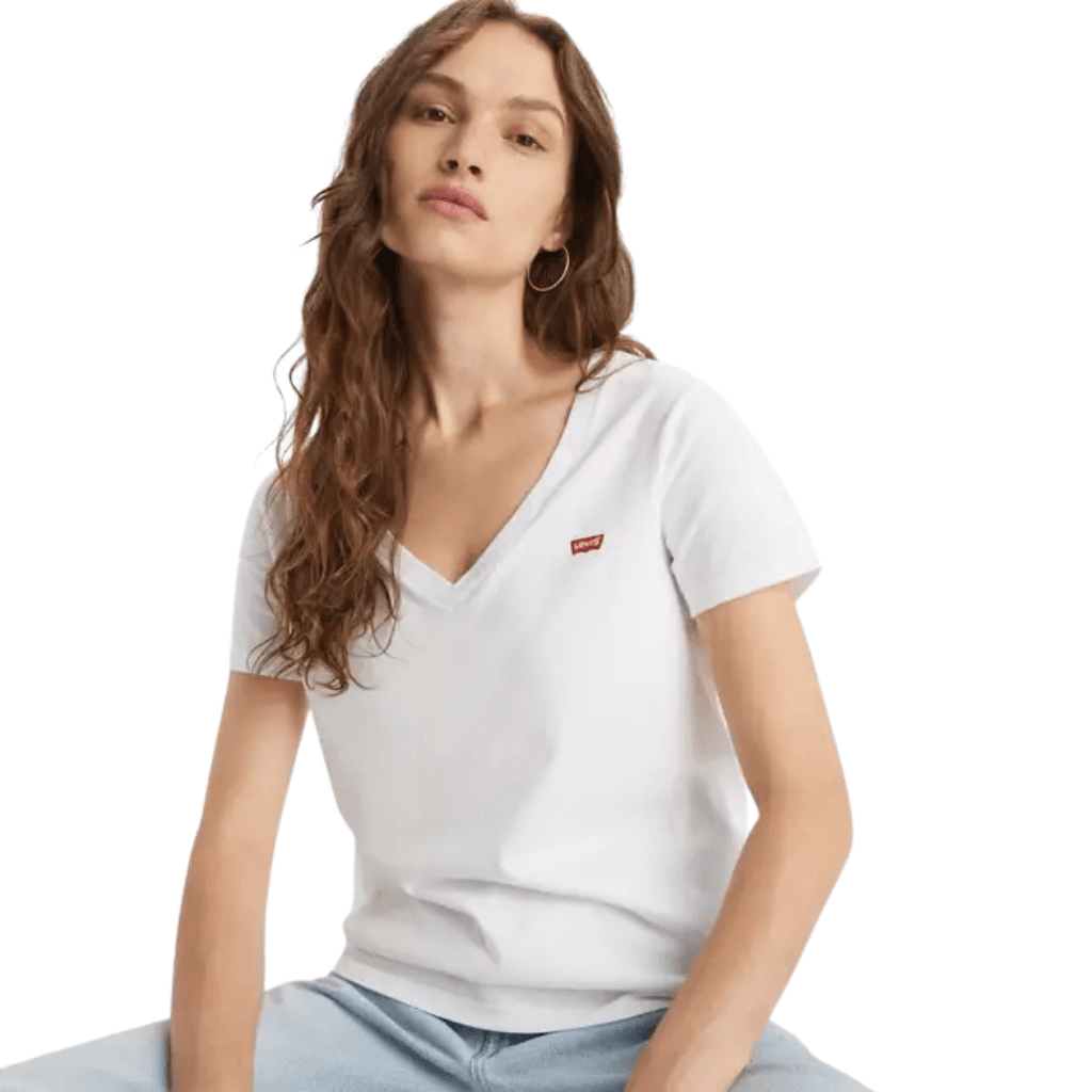 Levi's Perfect V Neck Tee White