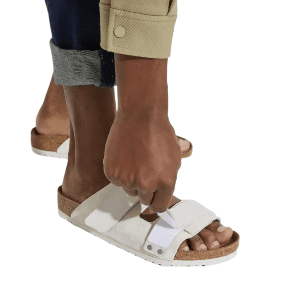 Birkenstock Uji Nubuck Leather/Suede Antique White Narrow