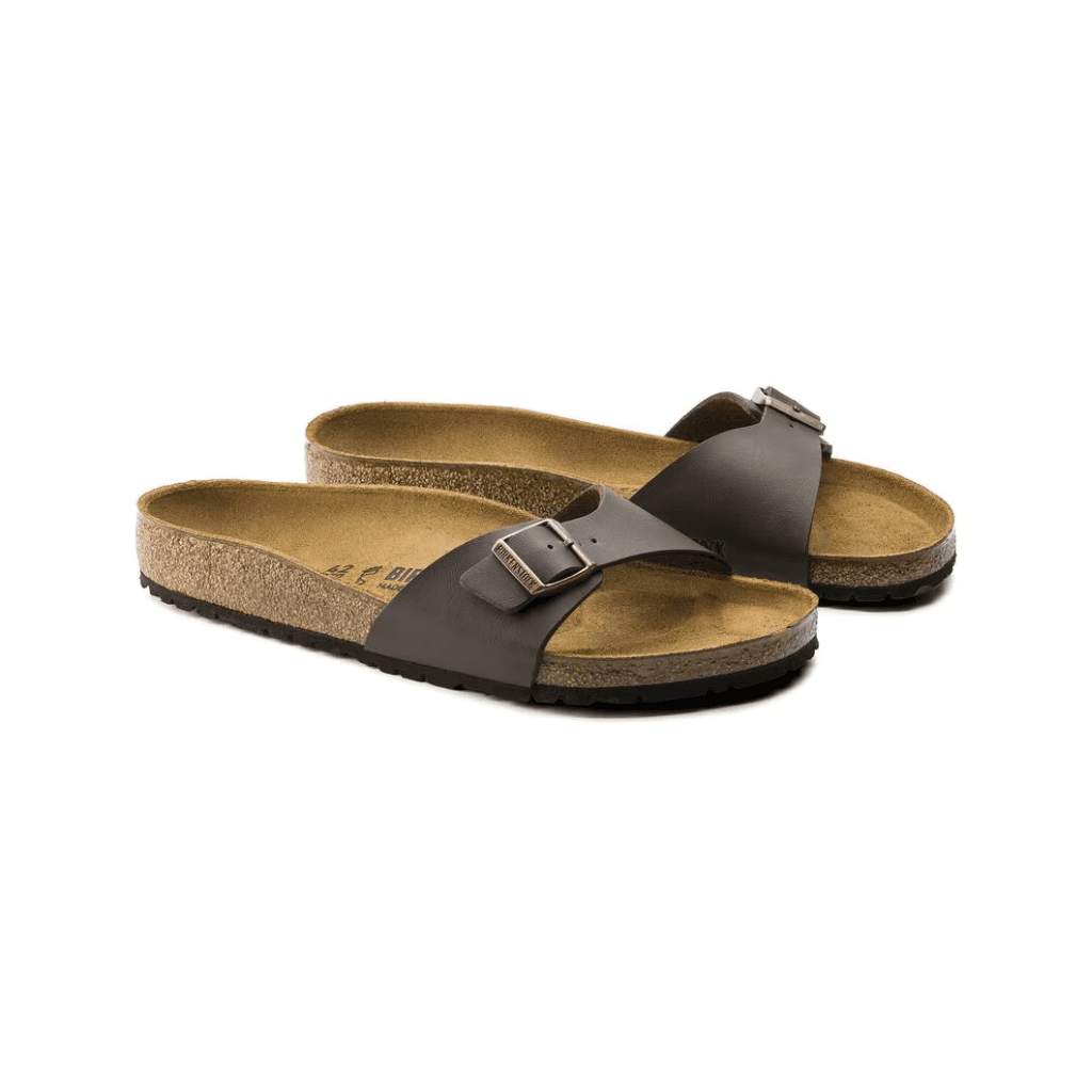 Birkenstock Madrid Birko- Flor Dark Brown Narrow