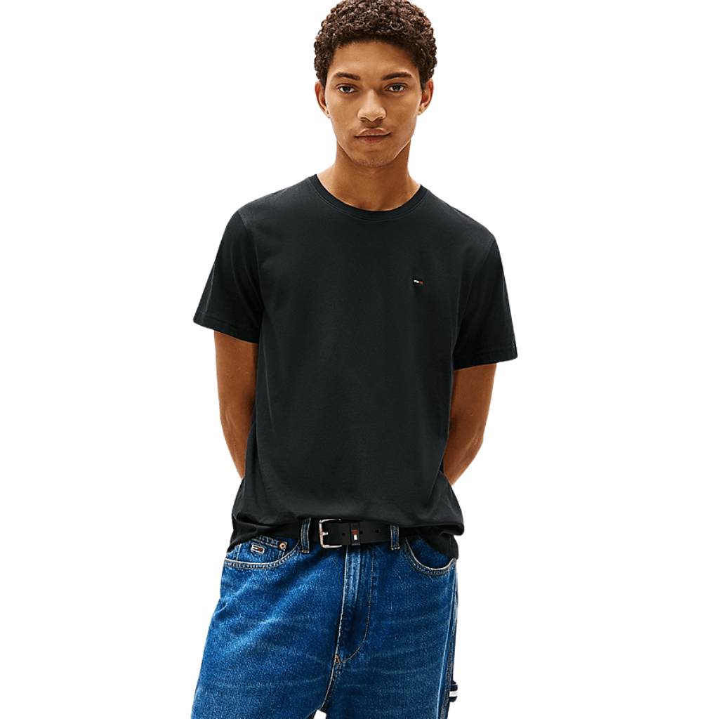 Tommy Jeans Slim Fit Jersey T-Shirt Tommy Black