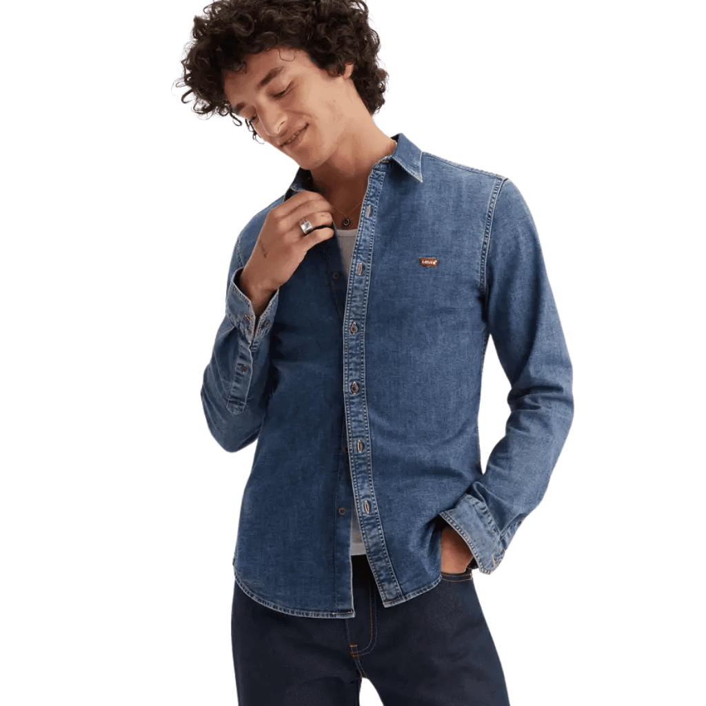 Levi's Barstow Standard Western Shirt Trinity Med Wash Blue