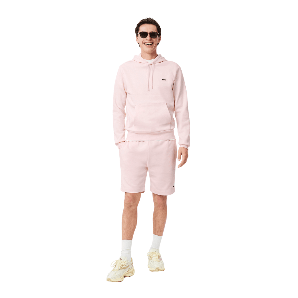 Lacoste Regular Fit Fleece Shorts Flamingo