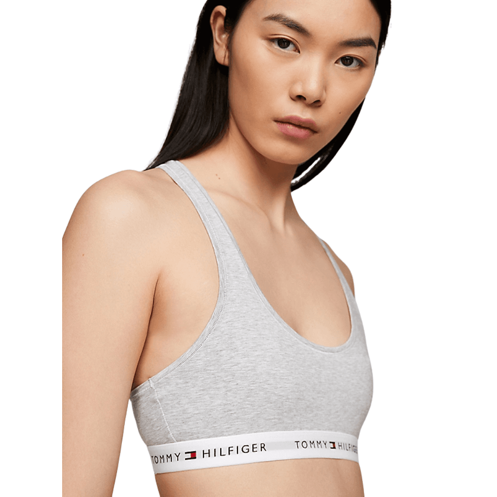 Tommy Hilfiger Unlined Bralette Light Grey Heather