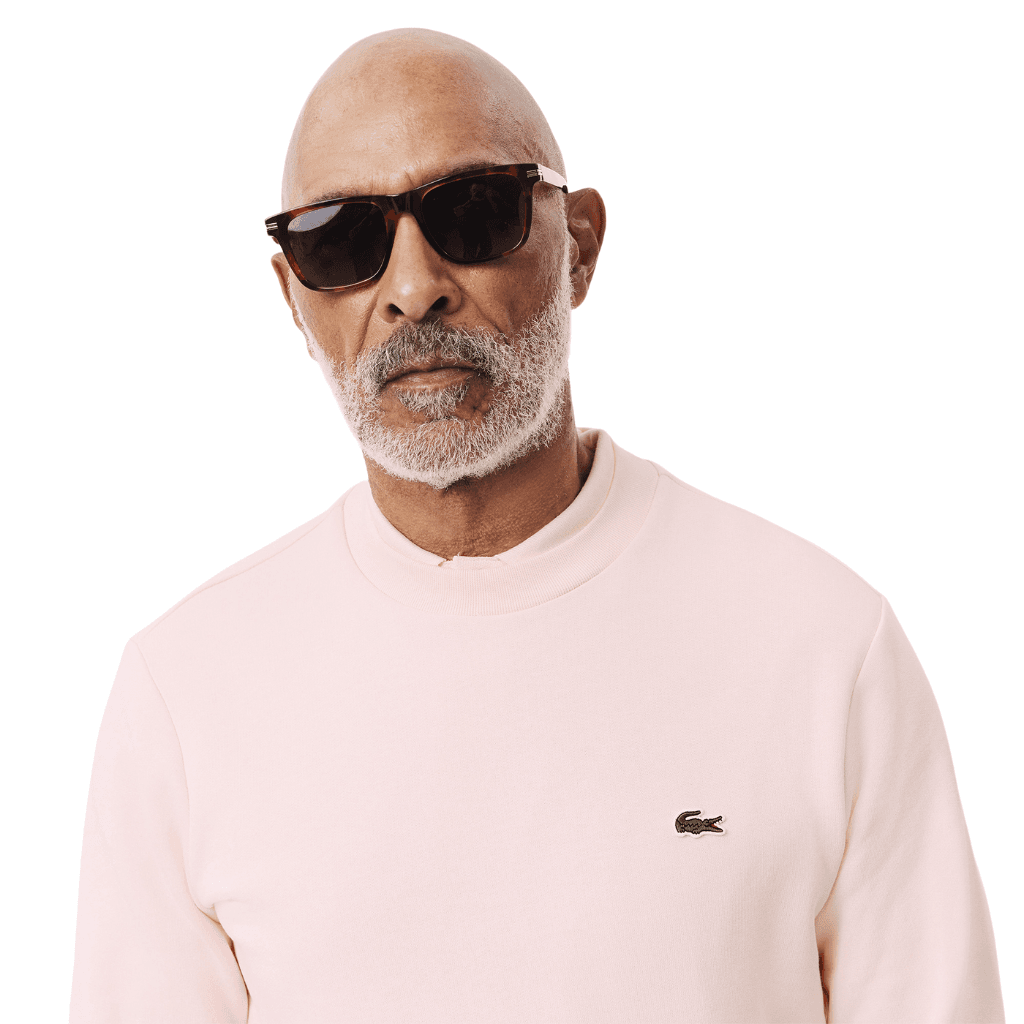 Lacoste Fleece Crew Neck Sweatshirt Flamingo