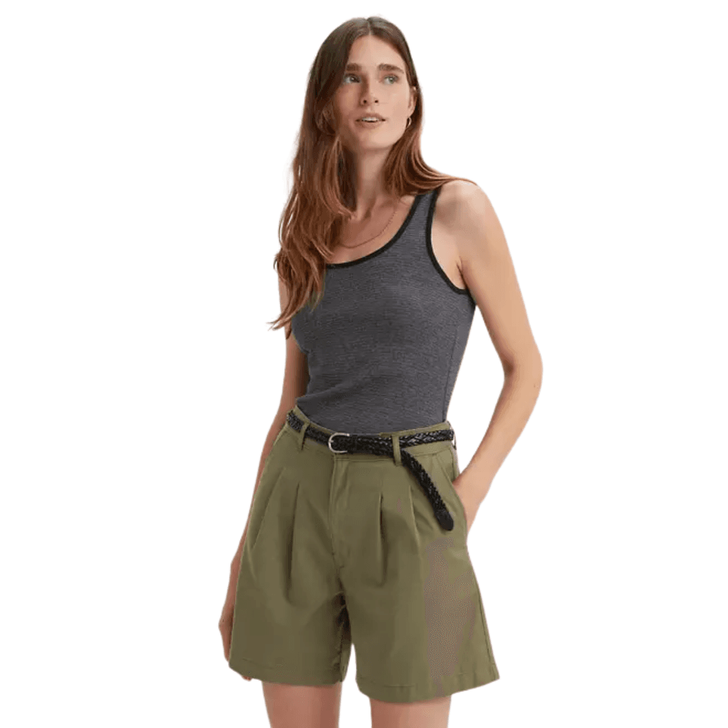Levi's Essential Rib Tank Caraway Stripe Caviar