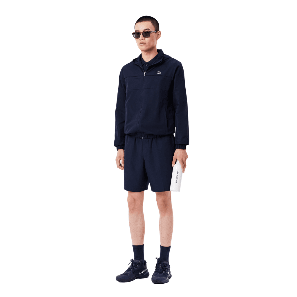 Lacoste Sport Diamond Taffeta Shorts Navy Blue