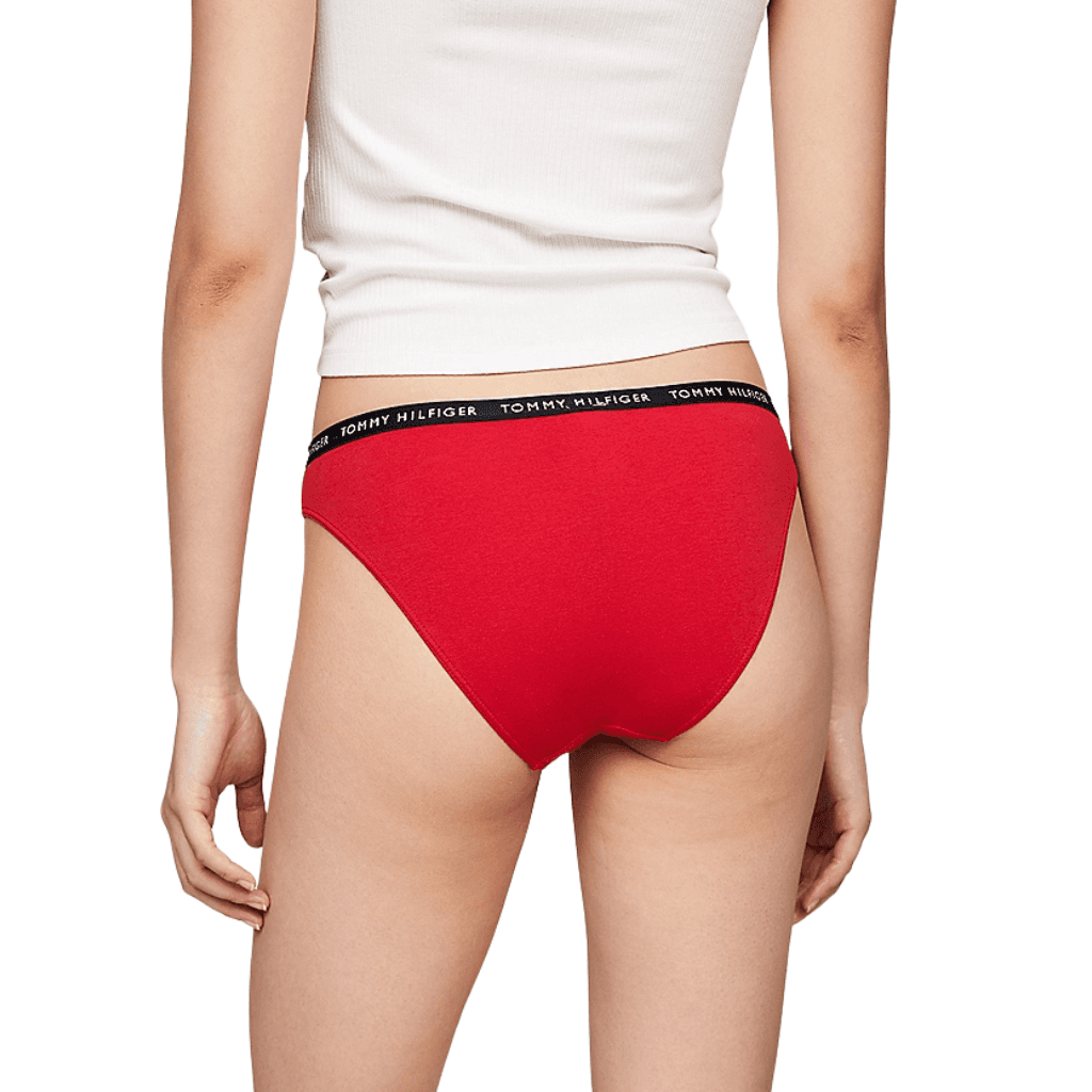 Tommy Hilfiger 3-Pack Logo Waistband Briefs Desert Sky/White/Primary Red