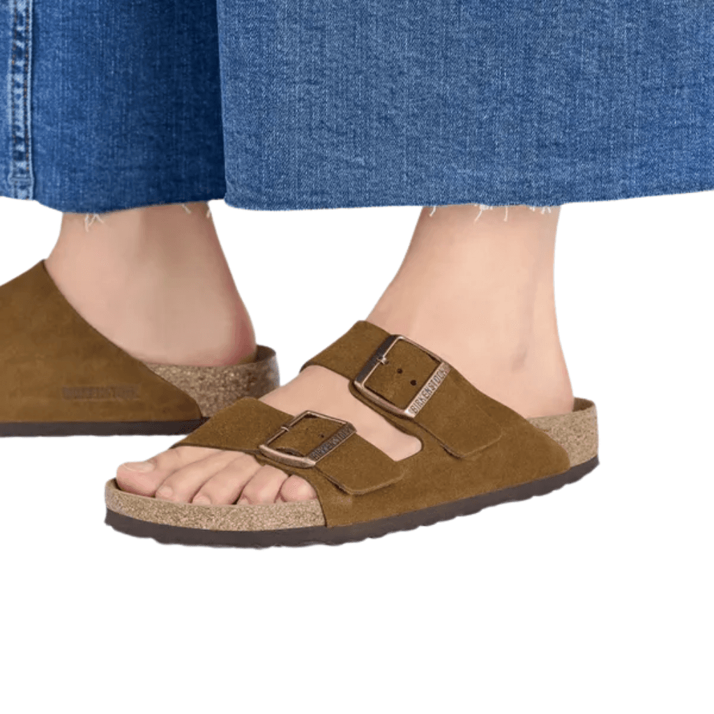 Birkenstock Arizona Suede Leather Mink Regular