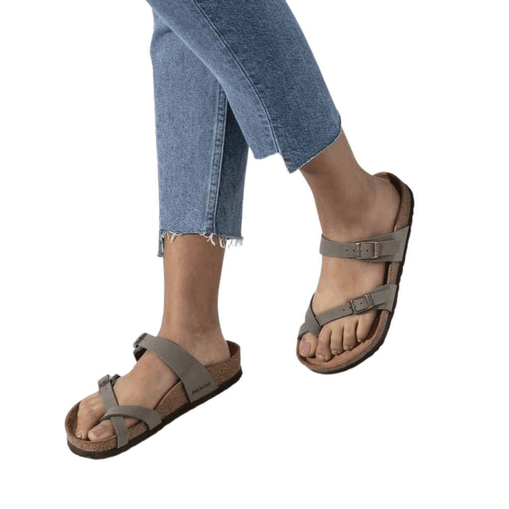 Birkenstock Mayari Birko-Flor Birkibuc Stone Regular