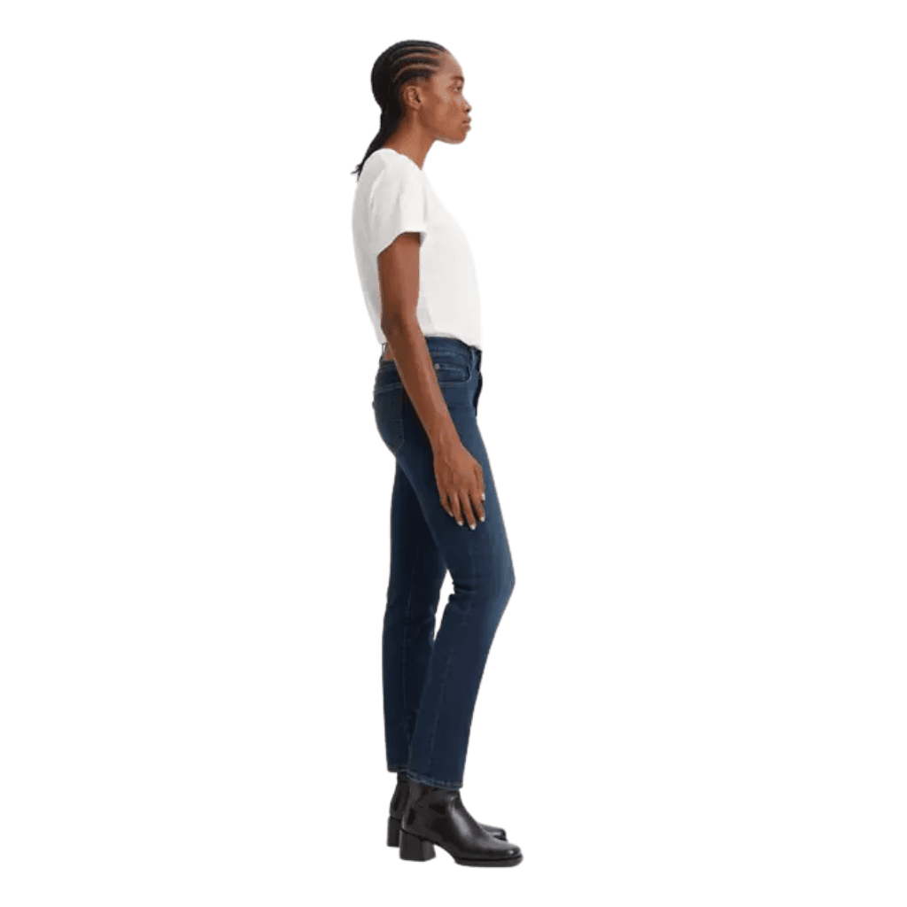 Levi's 724 High Rise Straight Jeans Blue Swell