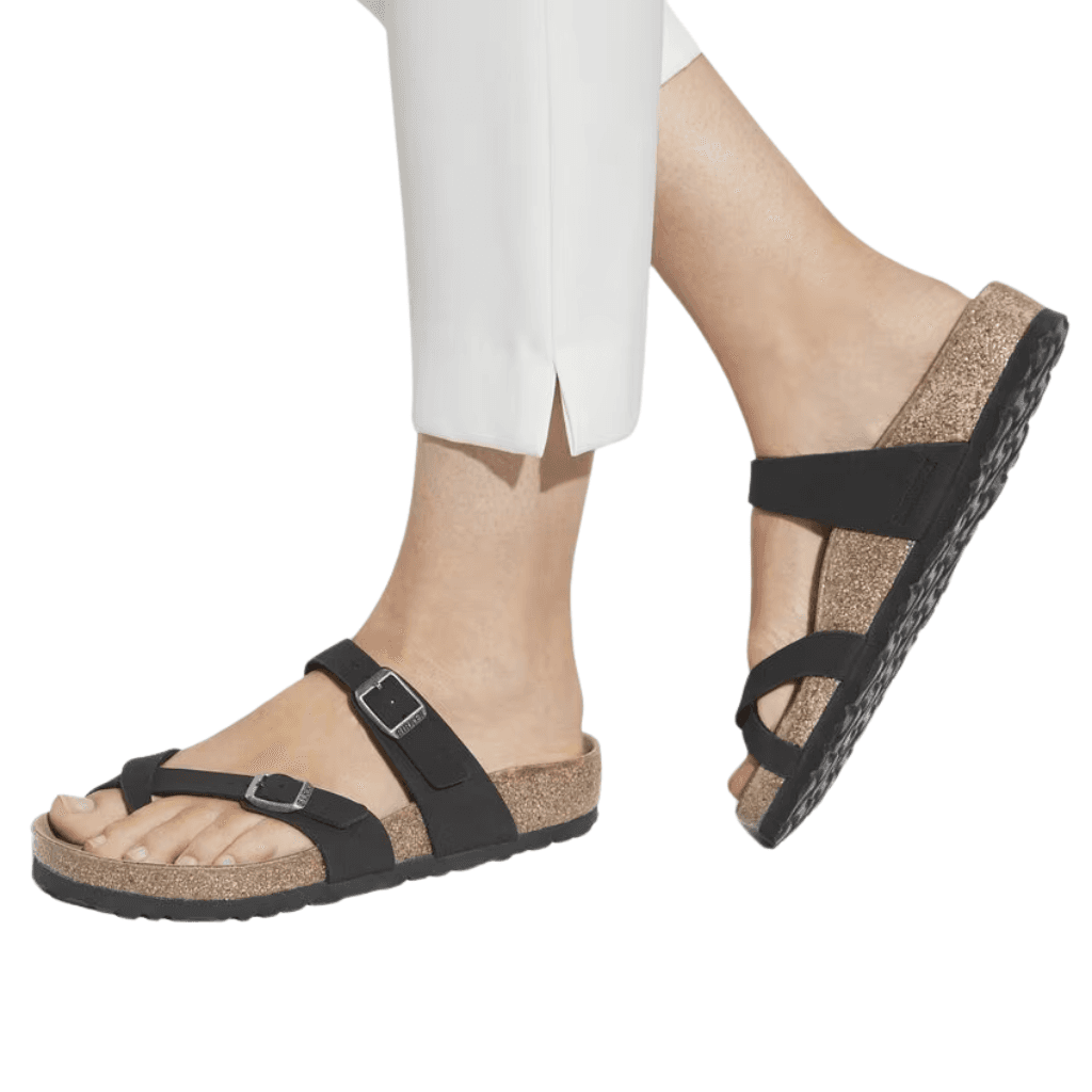 Birkenstock Mayari Vegan Birko-Flor Birkibuc Black Regular
