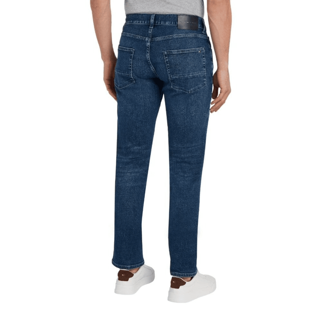 Tommy Hilfiger Denton Faded Straight Leg Jeans Tinted Blue