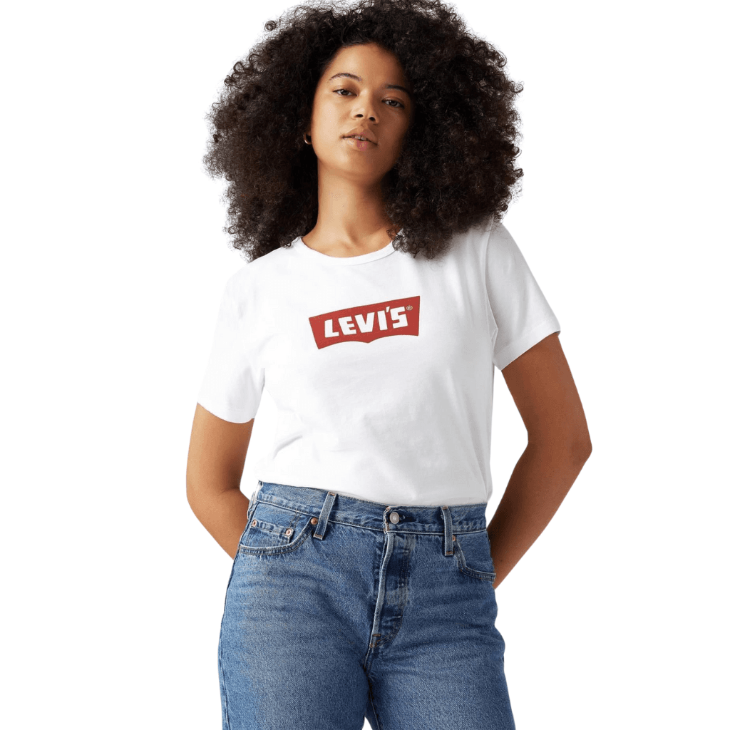 Levi's Graphic Iconic Tee Vintage Bw W/Co White