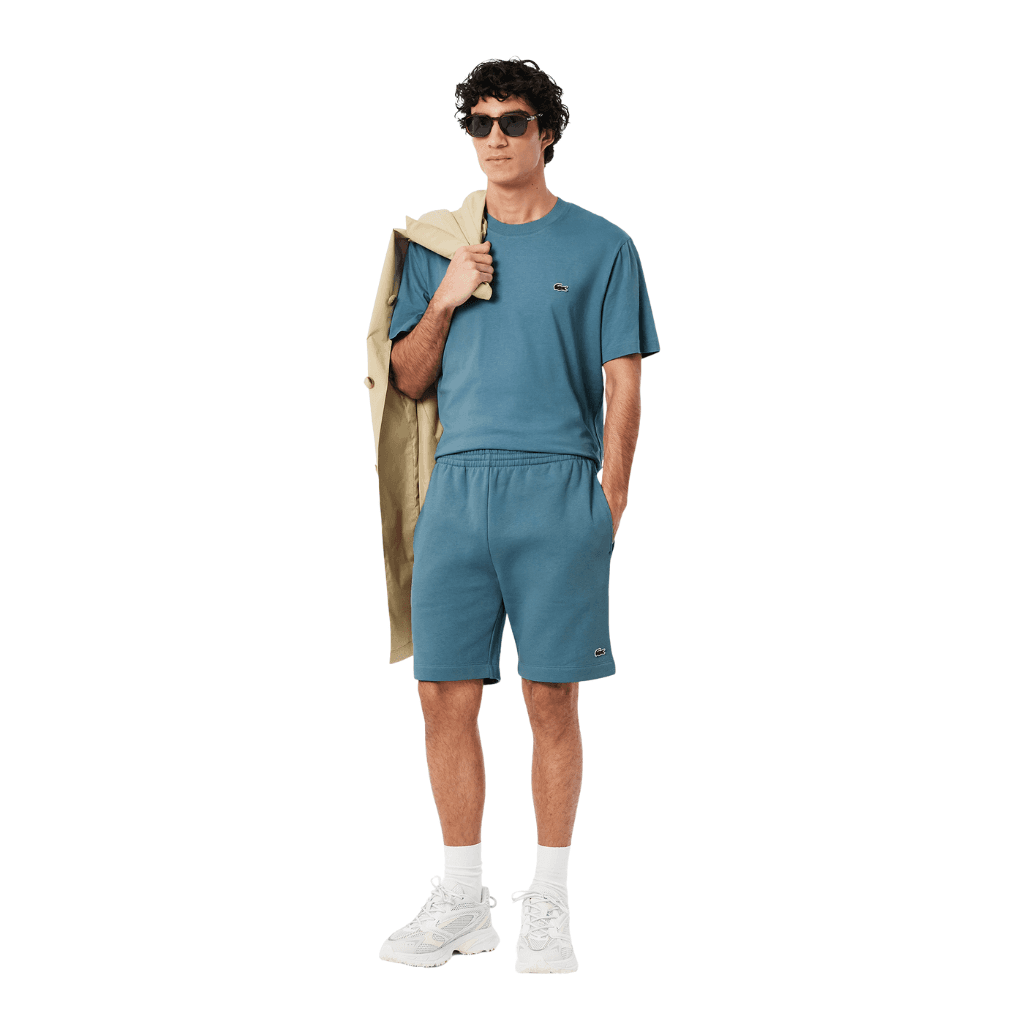 Lacoste Regular Fit Fleece Shorts Limestone
