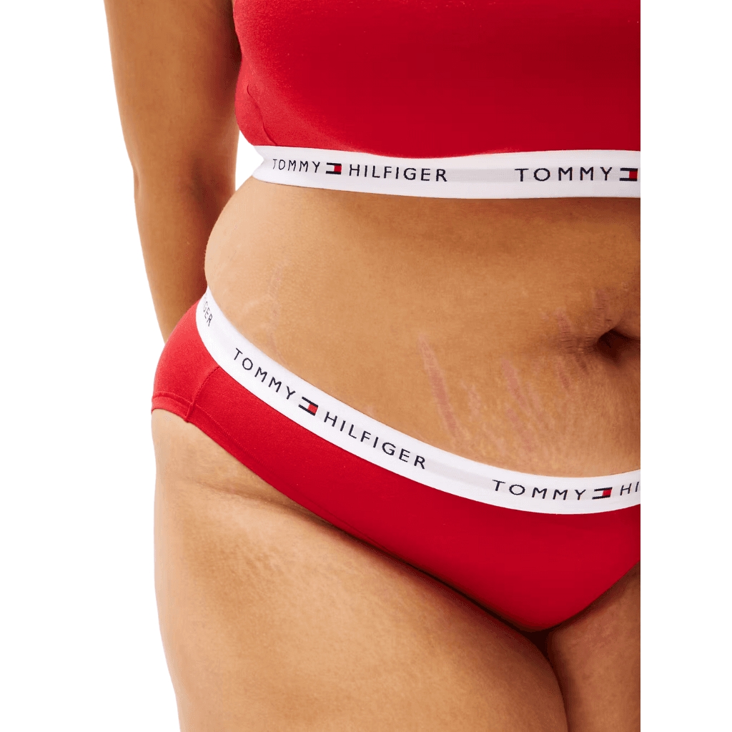 Tommy Hilfiger Repeat Logo Bikini Curve Primary Red