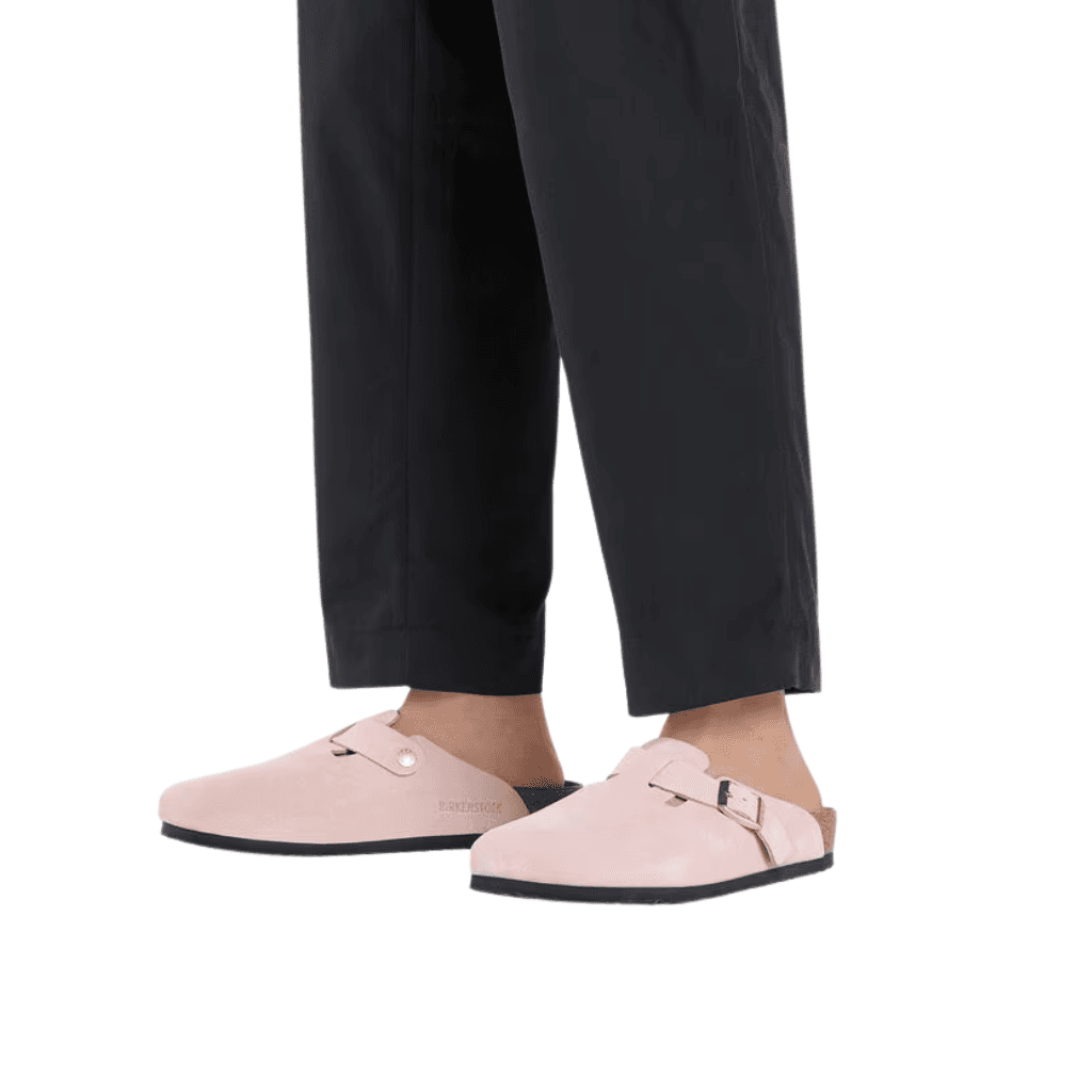 Birkenstock Boston Suede Leather Light Rose Regular
