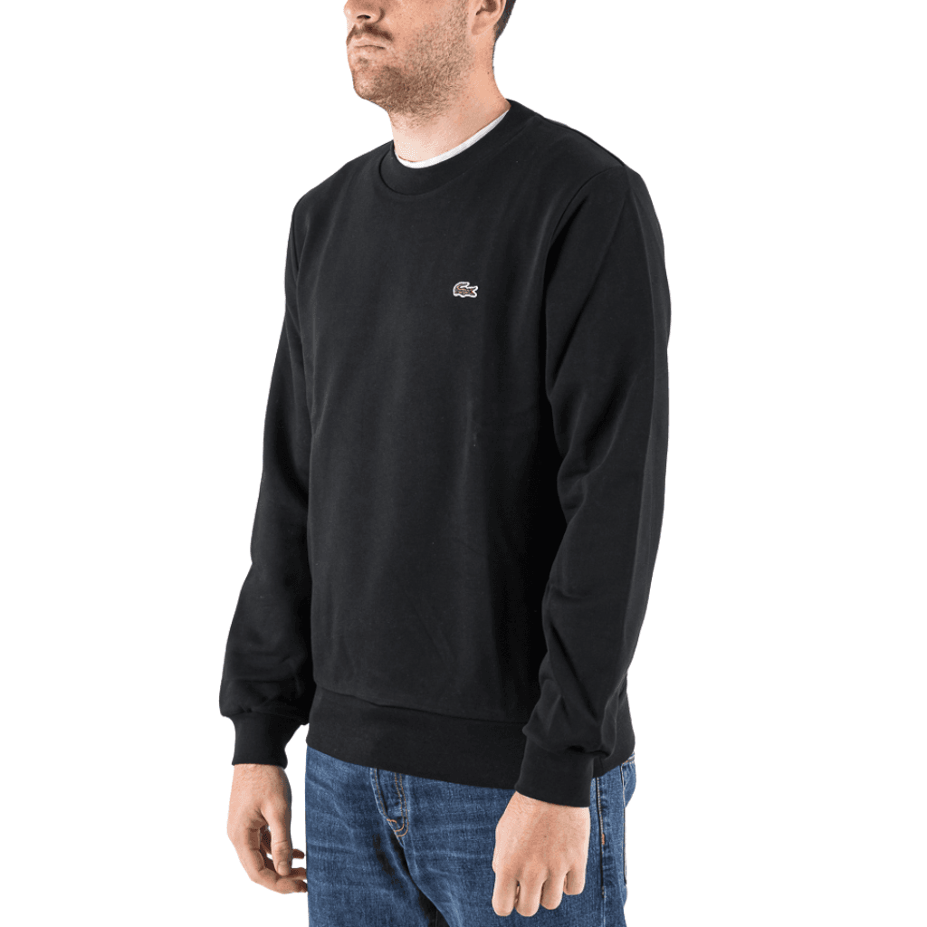 Lacoste Classic Fit Cotton Fleece Sweatshirt Black