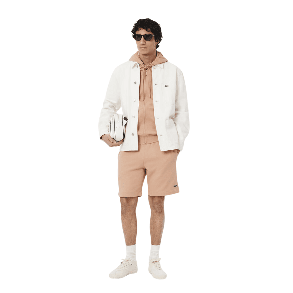 Lacoste Regular Fit Fleece Short Latte