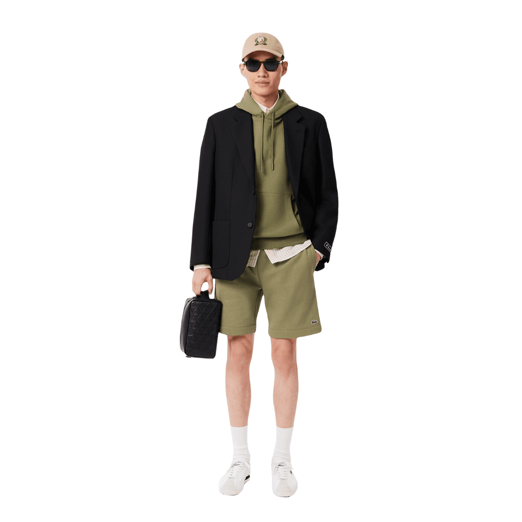Lacoste Regular Fit Fleece Shorts Khaki