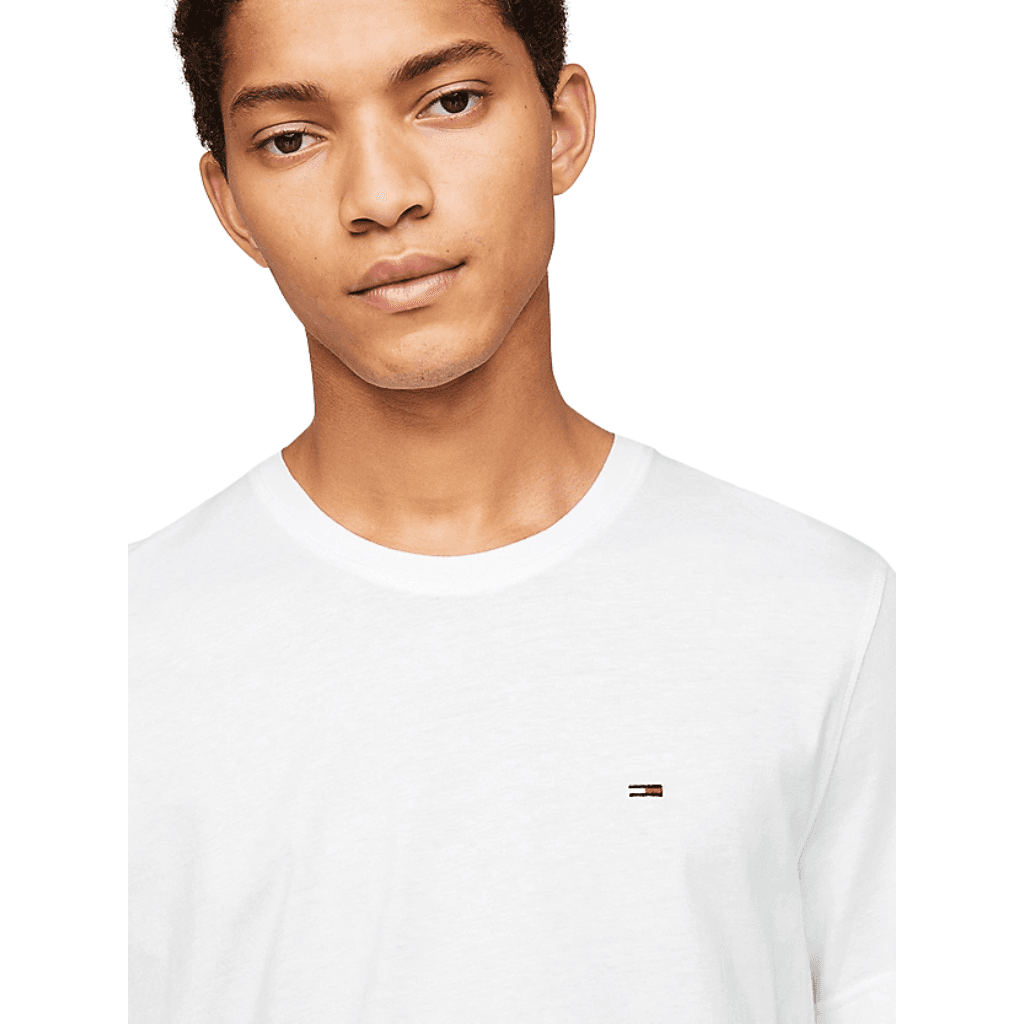 Tommy Jeans Slim Fit Jersey T-Shirt Classic White