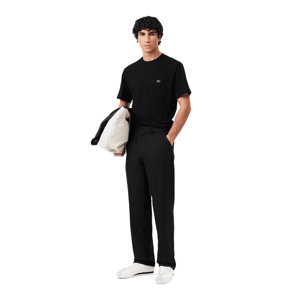 Lacoste Midweight Jersey Pocket T-Shirt Black