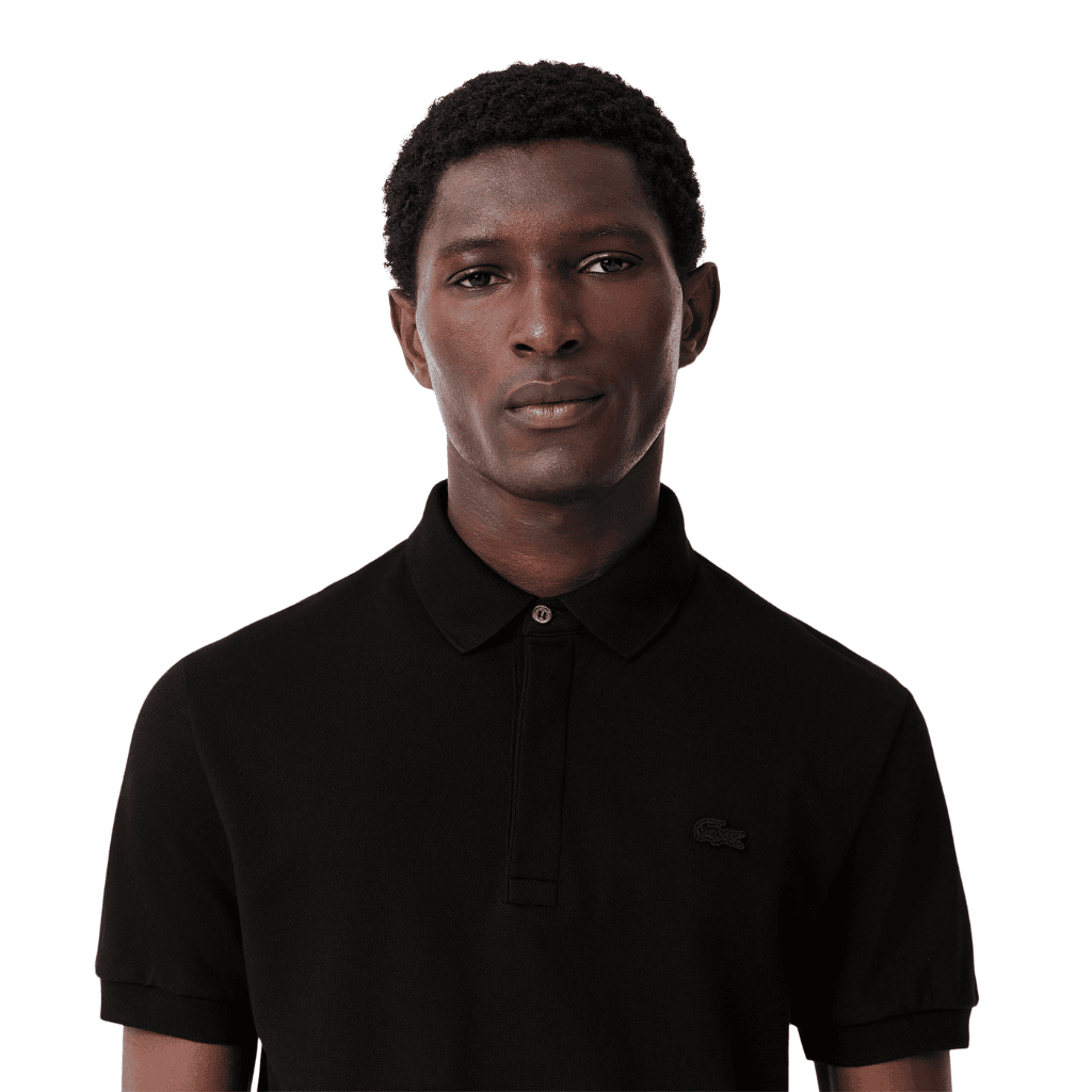 Lacoste L.12.12 Regular Fit Stretch Polo Shirt Black