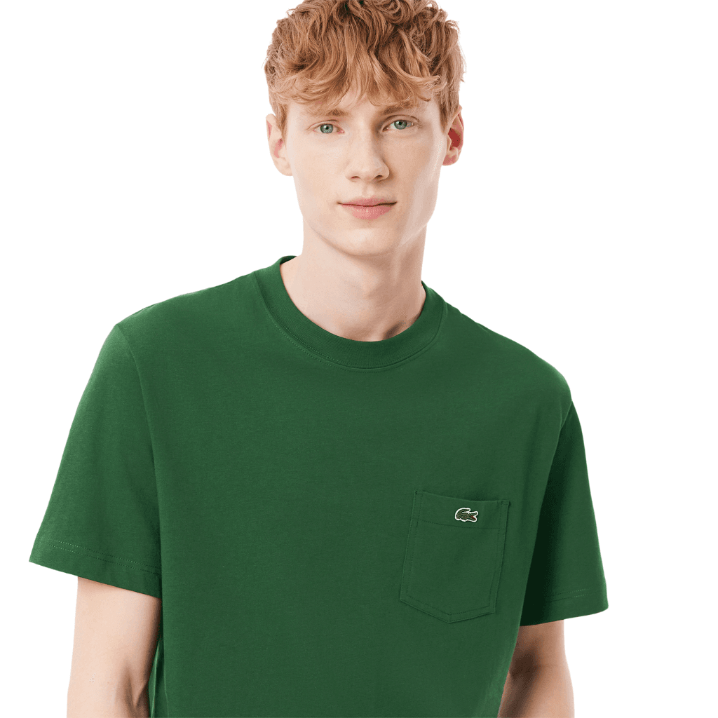 Lacoste Midweight Jersey Pocket T-Shirt Green