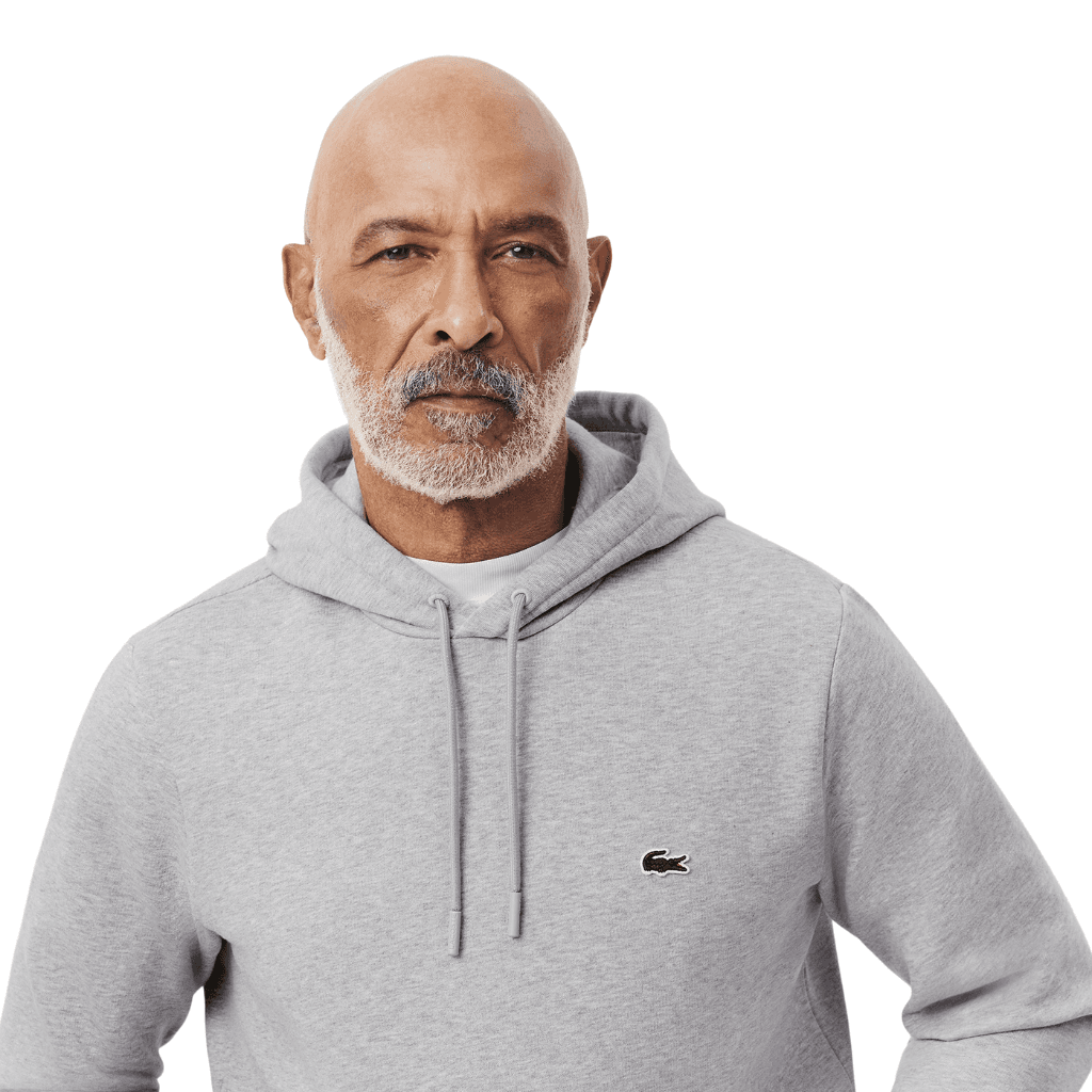 Lacoste Hooded Sweatshirt Silver Chine