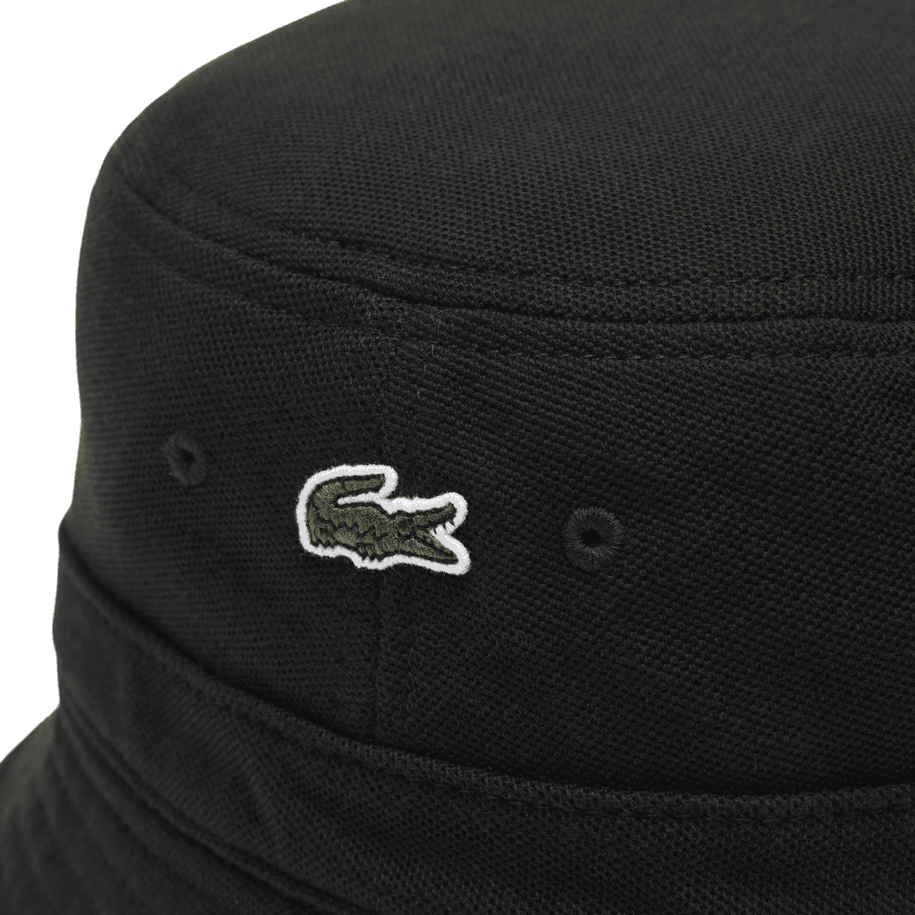 Lacoste Cotton Bucket Hat Black