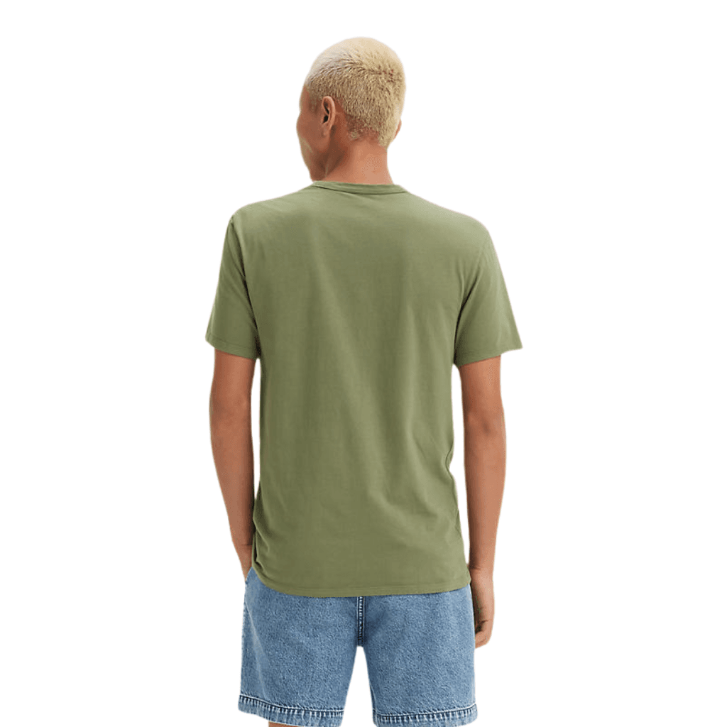 Levi's Premium Slim Fit Tee Garment Dye Moss Olive