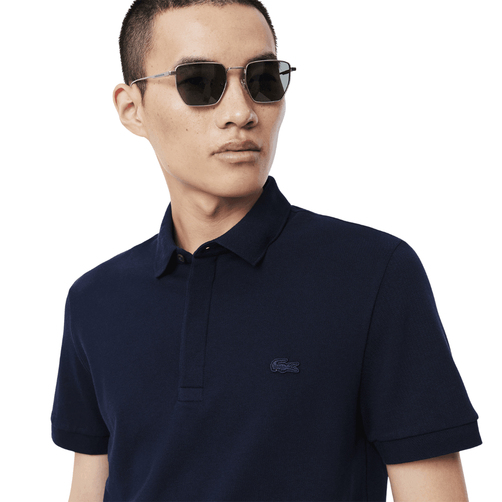 Lacoste L.12.12 Regular Fit Stretch Polo Shirt Navy Blue