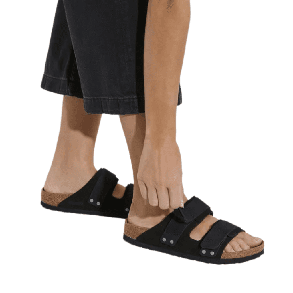 Birkenstock Uji Nubuck Leather/Suede Black Regular