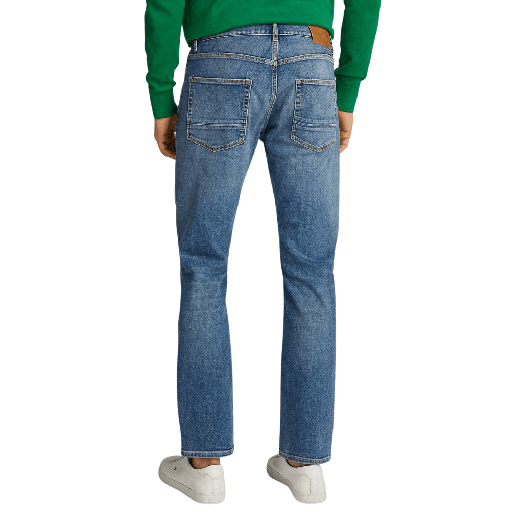 Tommy Hilfiger Denton Faded Straight Leg Jeans Light Blue