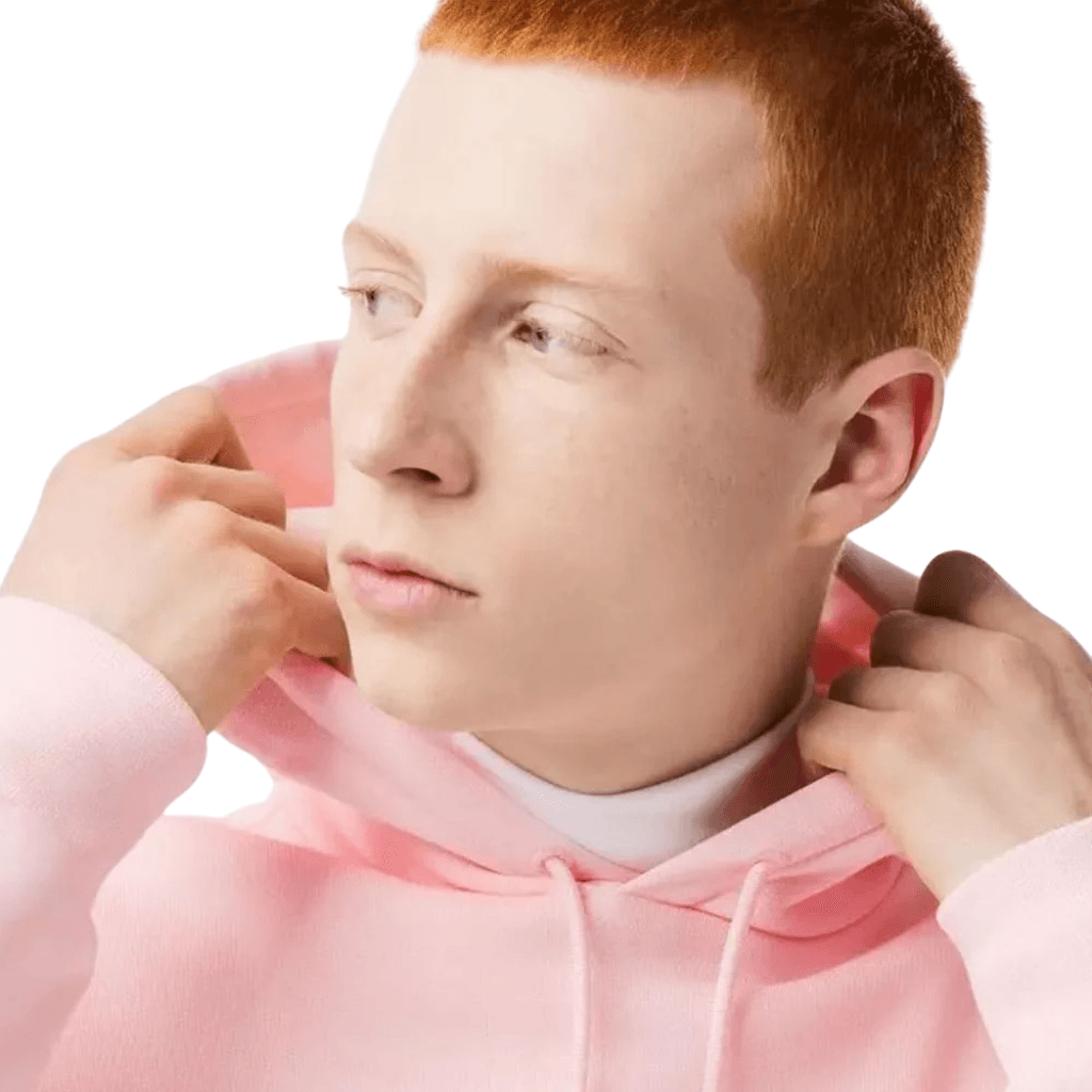 Lacoste Classic Fit Fleece Hoodie Flamingo