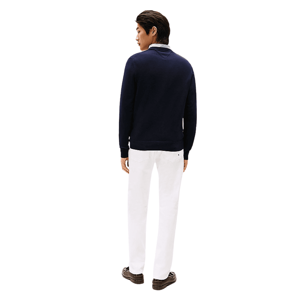 Tommy Hilfiger Flag Crew Neck Jumper Desert Sky