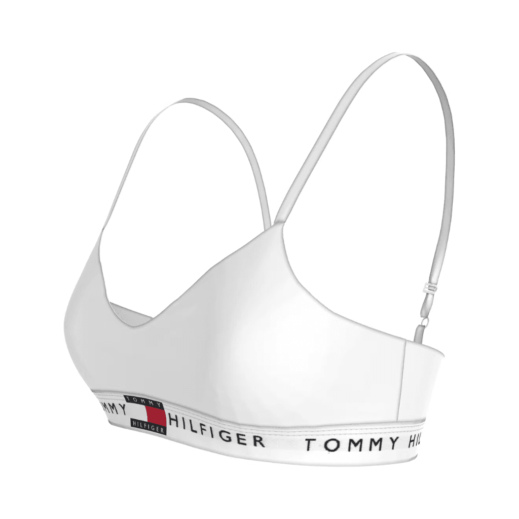 Tommy Hilfiger Logo Bralette Lift White