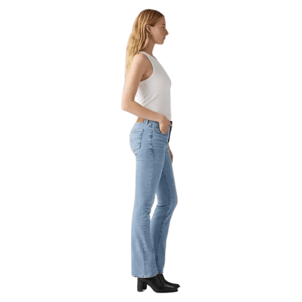 Levi's 725 High Rise Bootcut Jeans Blue Wave Light